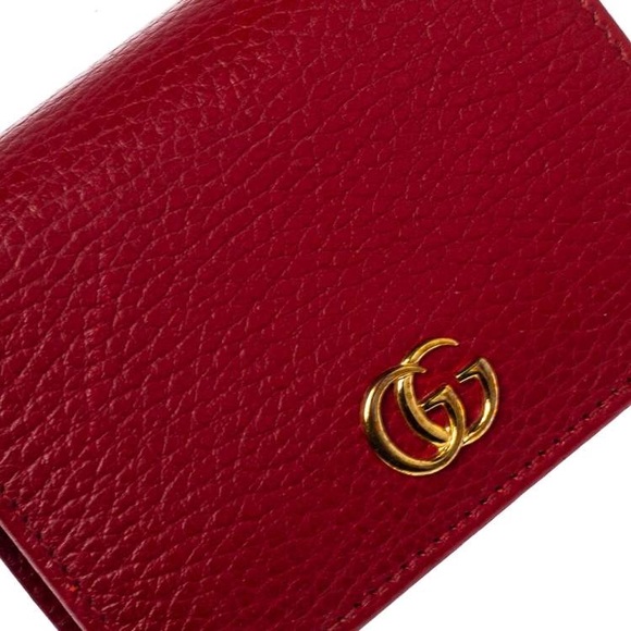 RED GUCCI MARMONT card case - Picture 5 of 5